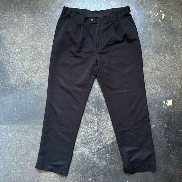 Savane Men’s Pleated Front Pants Size 38x33 100% Polyester Pants Business Casual - Picture 1 of 10